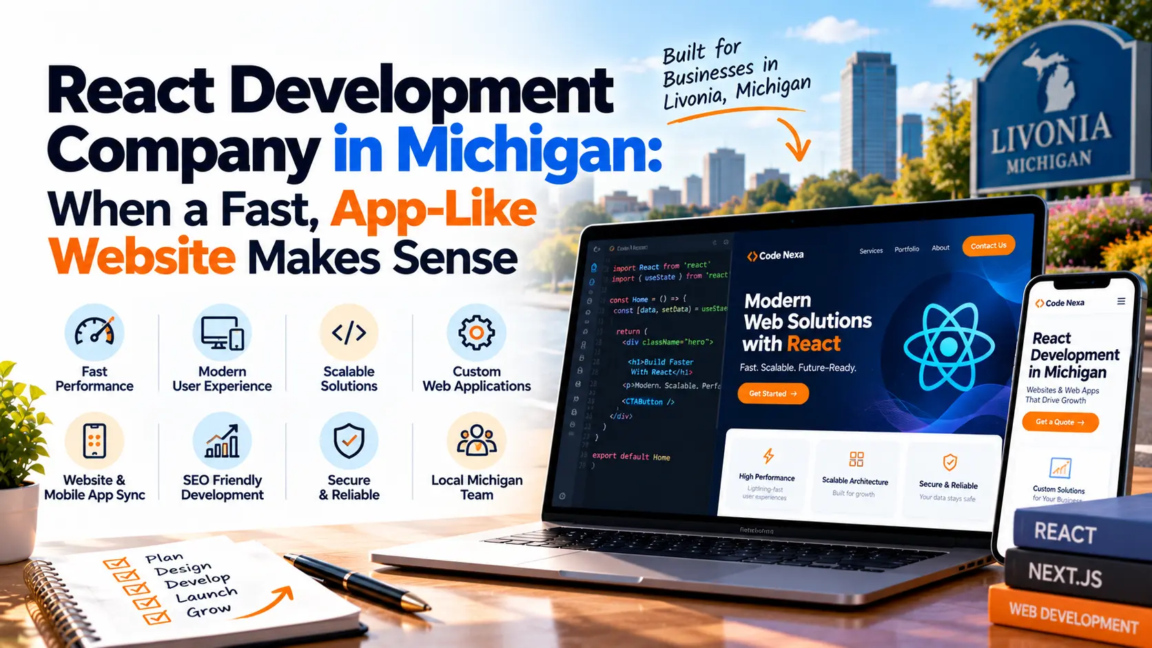 React Development Company in Michigan
